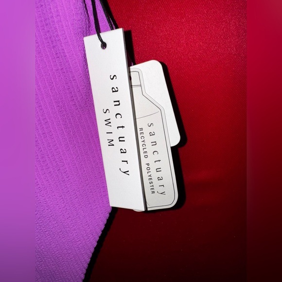 NWT- Anthropologie Sanctuary Fuschia Bathing Suit Sz. X-Small - Picture 3 of 5